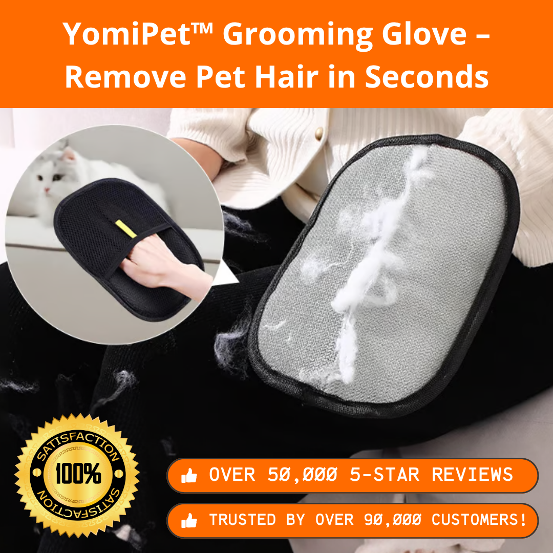 YomiPet™ Grooming Glove – Remove Pet Hair in Seconds